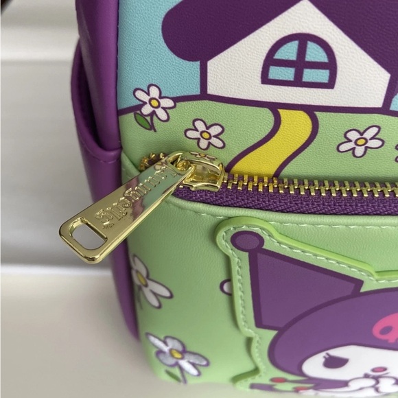 NEW WITH TAGS! Loungefly Sanrio Kuromi And My Melody Rainbow Mini Backpack! main image 8